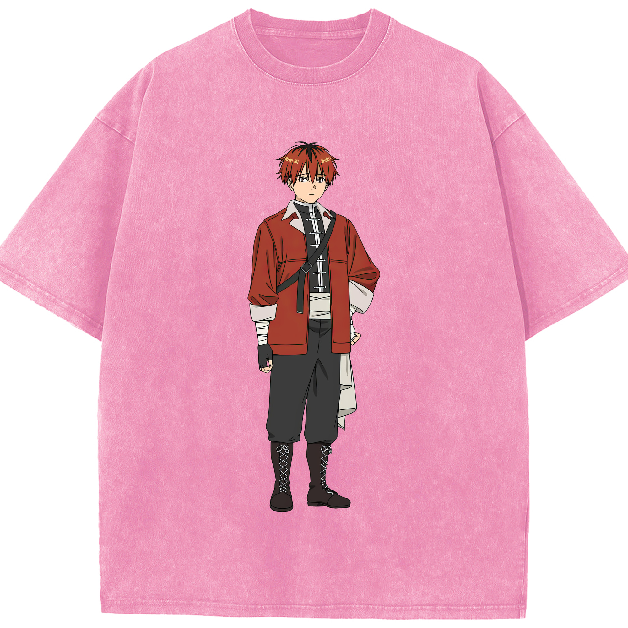 （画像用） 葬送のフリーレン Frieren 綿100% ヴィンテージ風 半袖Tシャツ（フロントプリント）